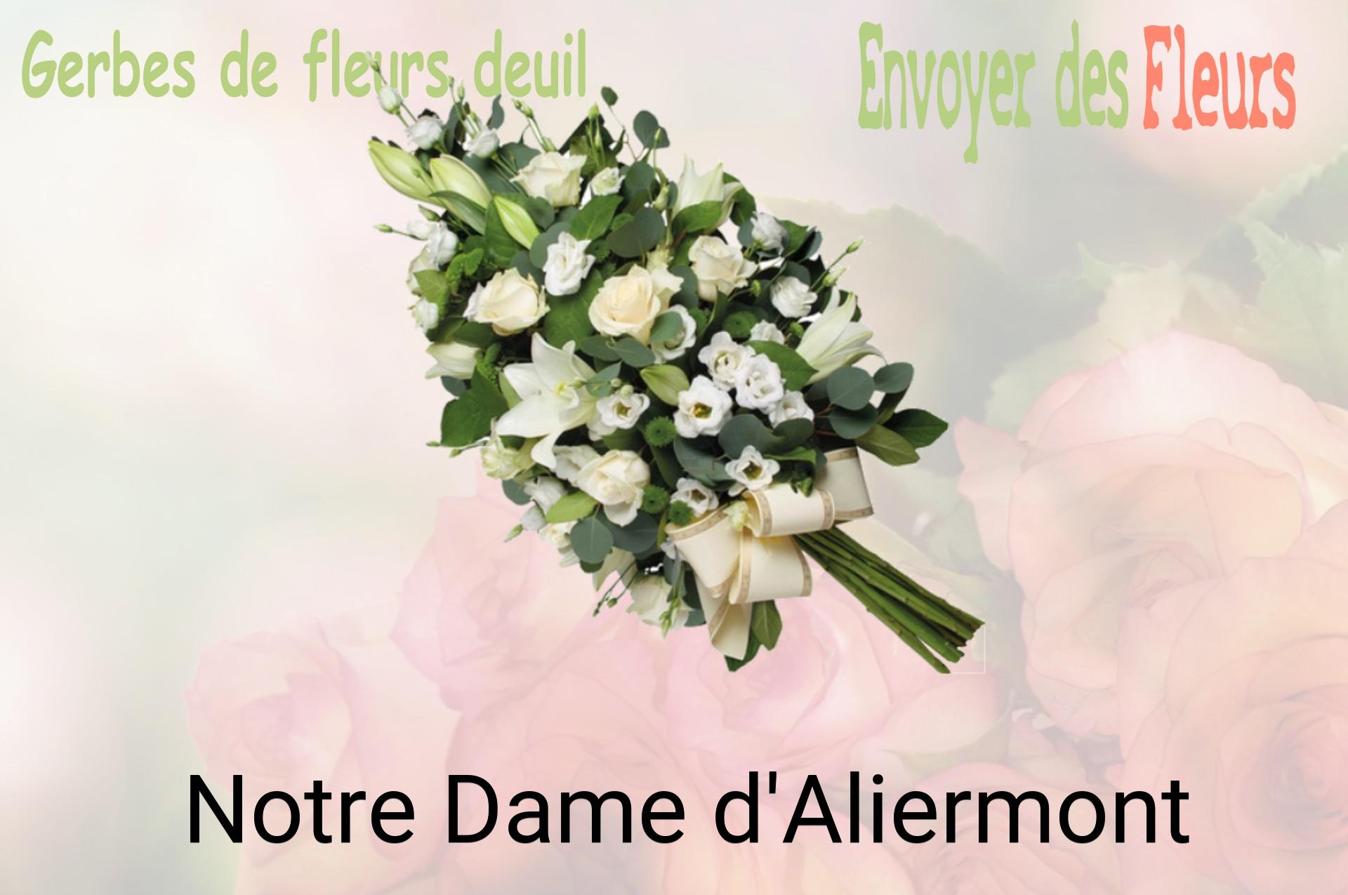 Gerbe de fleurs de deuil livrée à Notre-Dame-d'Aliermont